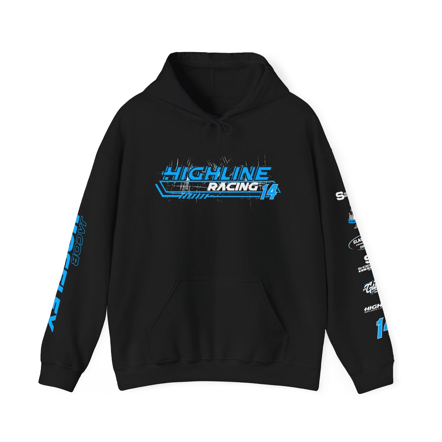 14 Crew Unisex Heavy Blend™ Hooded Sweatshirt - Sponsor Sleeve