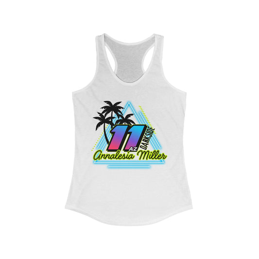 11AZ Neon Lights Women's Ideal Racerback Tank